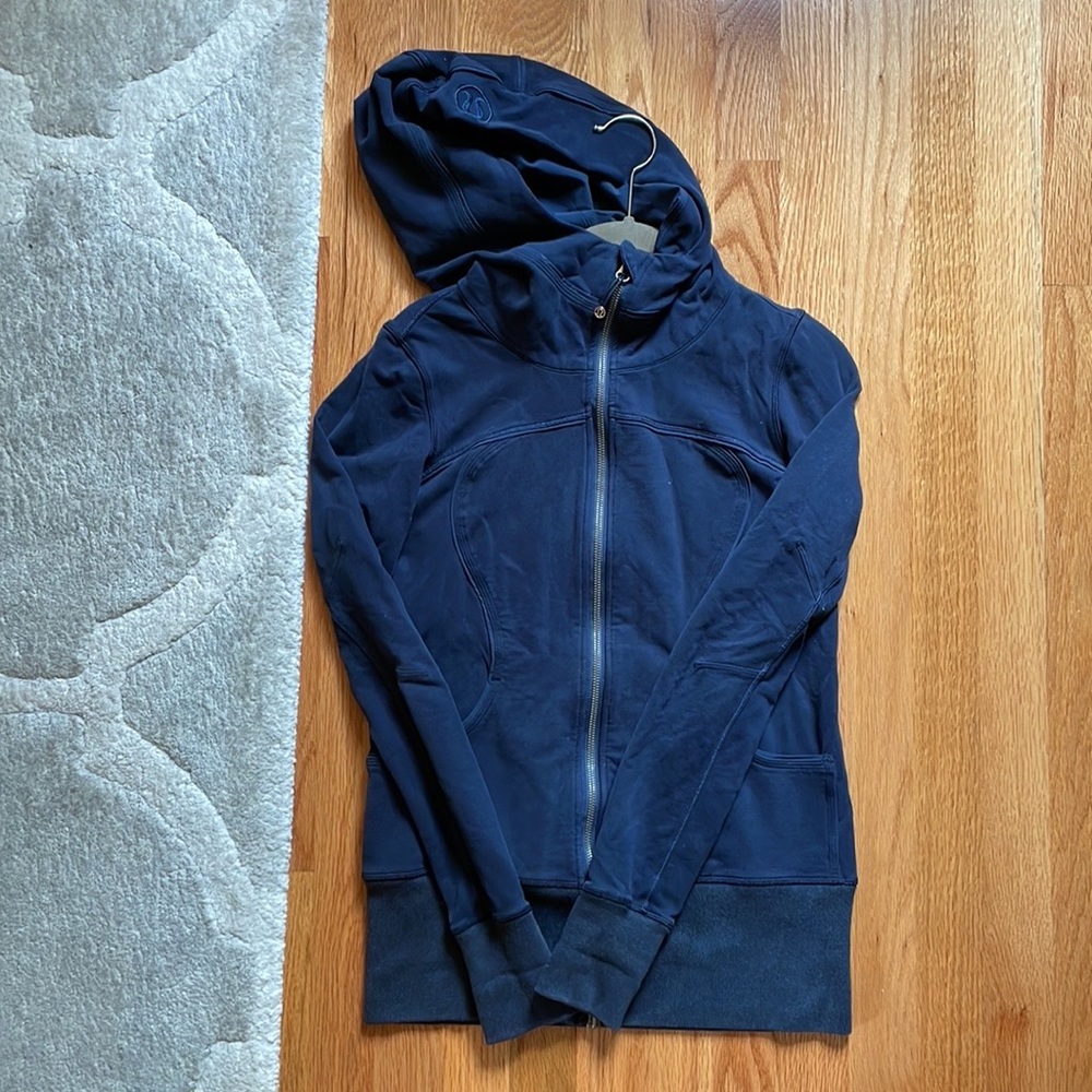 Lululemon Scuba Hoodie, Navy Blue, Size 6